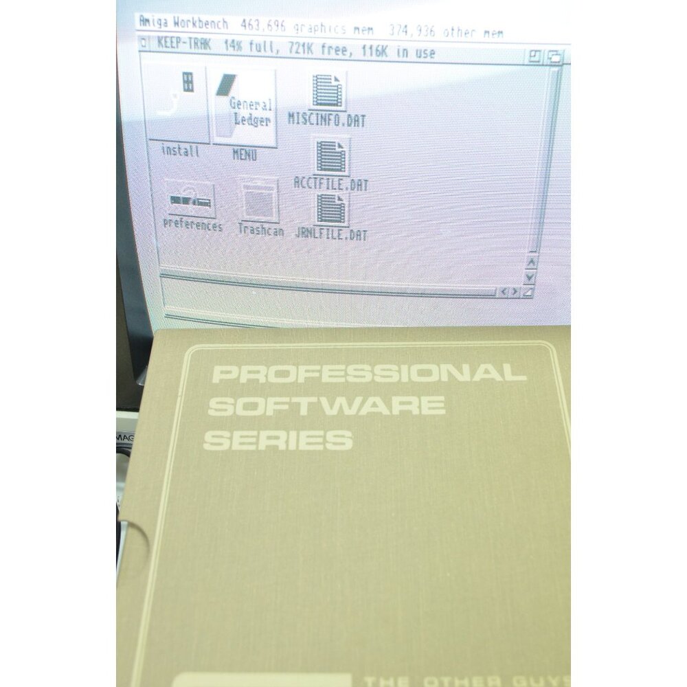 Amiga Keep Trak Software The Other Guys 3.0 Double Entry Accounting Ledger 1986